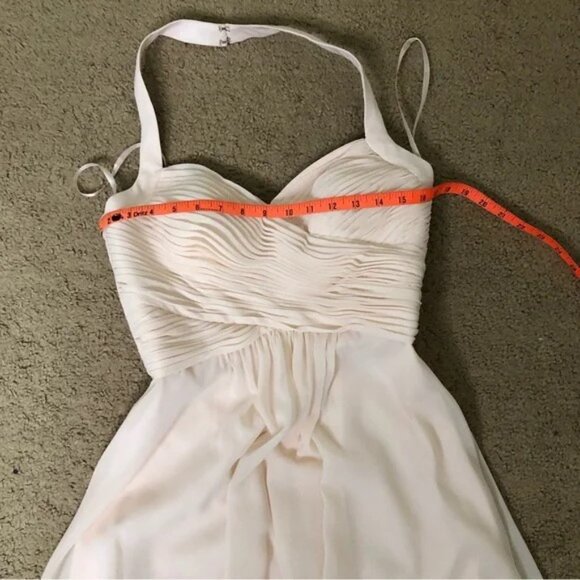 Halter Top Pleated Bodice Short Dress in Pale Pink -Size: 4 NWT - Picture 8 of 9
